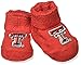 Two Feet Ahead NCAA Newborn Infant Booties with Gift Box, Texas Tech Red Raiders, Solid, One Size