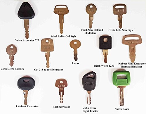 Keyman 100 Keys Heavy Equipment Key Set/Construction Ignition Keys Set - 100 Different Keys - Thumbnail 4