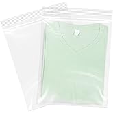 WEPOLY - 9" x 12"(500 Count) Clear Plastic Reclosable Zip Bags 2 Mil for A4, Letter Sized Documents, Marketing Materials, Clothes