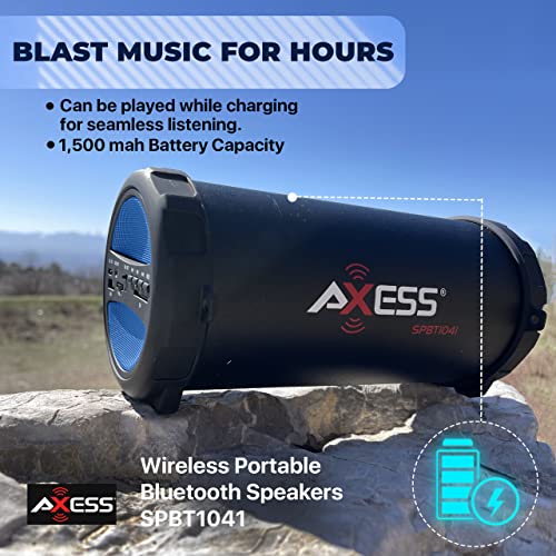 Axess Speakers Bluetooth Wireless Portable — at Home, Car Speakers, Or