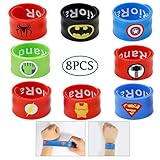 Slap Bracelets for Kids Party Supplies Favors Boy's Wristband Accessories Wrist Strap Gift Supplies 8PCS (8pcs)