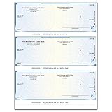 CheckSimple Laser Business Checks, High Security, 3/Page - Compatible with QuickBooks & Quicken (100 Qty) - Custom