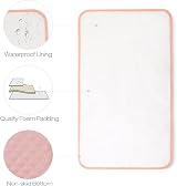 Lekebaby Foldable Baby Change Mat Pink 70x40cm Travel Portable view 3