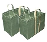2 Pack Super Strong Heavy Duty Milk Bag / Shopping Bags /Grocery Bag / vegetable bag with Reinforced Handles & Thick Bottom for Strength (17x9x17 inch)