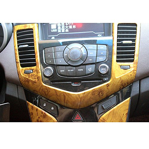 HOHOFILM High Gloss Wood Grain Textured Wrap Vinyl Sticker Wall Paper Film Decal Car Interior Furniture Office,124cmx30cm