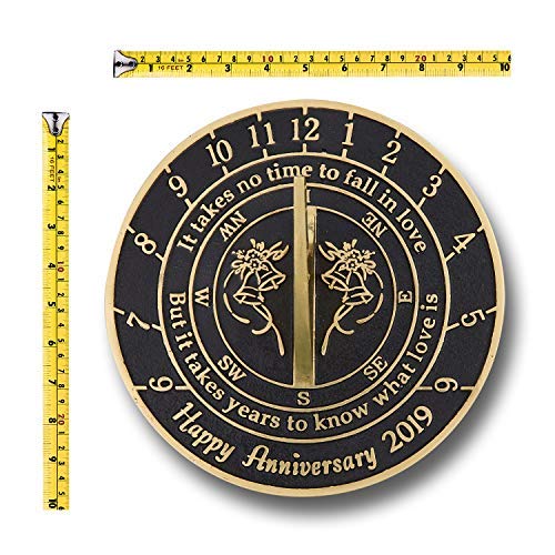 The Metal Foundry Customized Wedding This Unique Large Sundial Gift Idea is A Great Present for Him, for Her Or for A Couple to Celebrate Years of Marriage