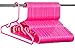30pk Made in USA Baby Hangers | Kids Hangers for Children's Clothes, Toddler Outfits and Clothing | 20 50 100 Pack Available | Kid Plastic Hanger for Closet and Nursery | Child Kid Hangars (Pink)