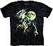 The Mountain Men's Three Wolf Moon T-Shirt Black L