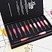 Shouhengda Christmas Gift Pack Lip Gloss Kit: 12 Colors Matte Liquid Lipstick Set Cosmetic Mist & Velvet Long Lasting Lipstick for Women Mother's Day Present