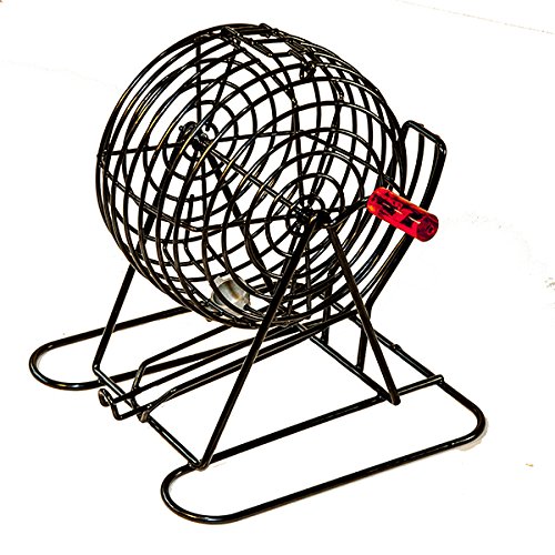 Official ProfessionalUse Small Black Plastic Coated Bingo Cage Only