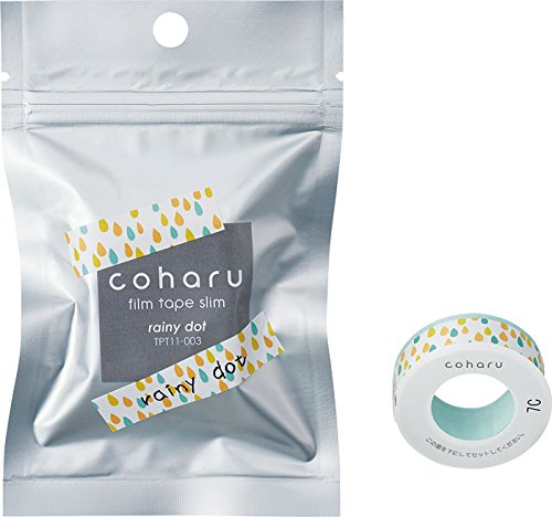 KING JIM Rainy Dot, coharu film tape slim; for label printer TEPRA Lite