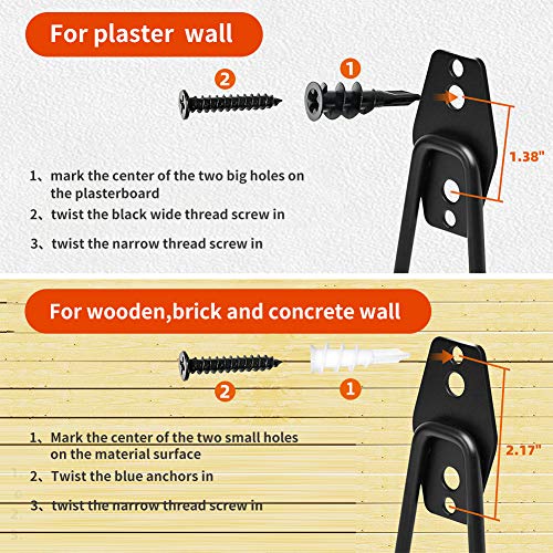 Recie Garage Organization Hooks Heavy Duty,Screw Garage Hooks Wall