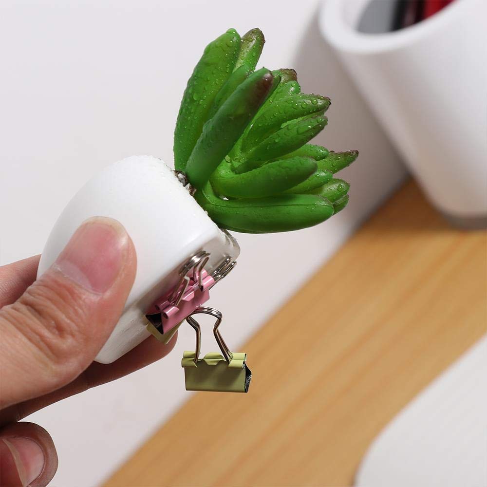 AGGIEYOU 2 unids Magnética Planta Artificial Maceta 3D Nevera ...