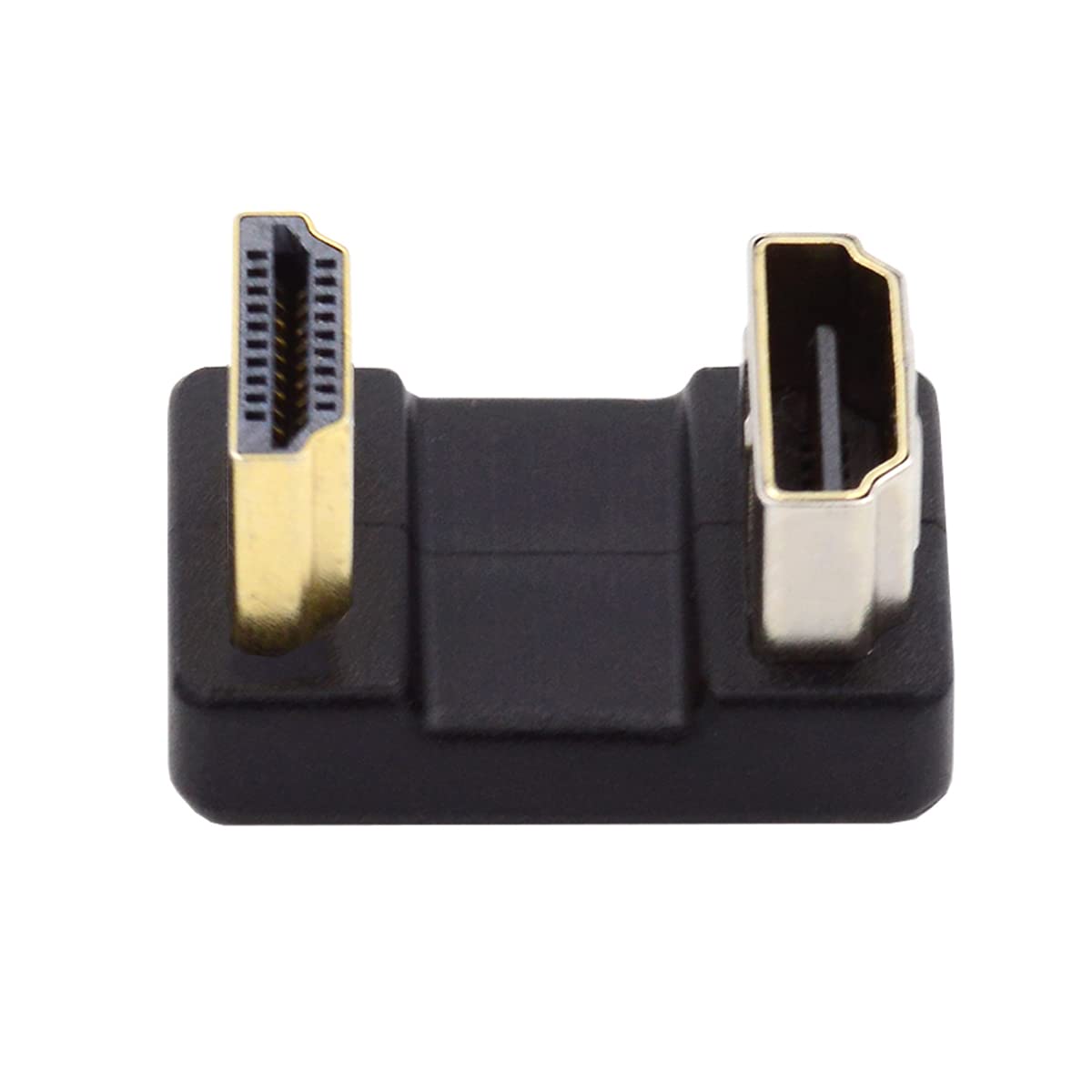 CY 4K Cable 360 Degree Down Opposite U Shape Back Angled Type-A HDMI 1.4 Male to HDMI Female Extension Adapter Converter