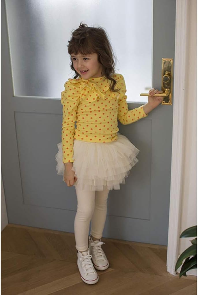 Baby Toddler Girls' Tutu Leggings Tulle Ruffle Skirted Pants 2-6T: Clothing