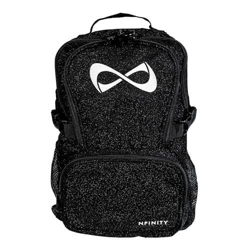 Nfinity Petite Sparkle Backpack for Cheerleaders – Compact & Stylish Design with Glittering Accents – Lightweight & Durable