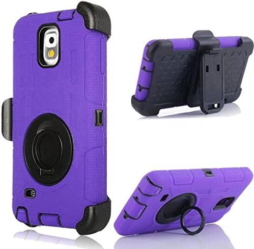 Note 3 case, Galaxy Note 3 Case, Cellaria Holster Pro X - [Shockproof][Drop Protection][Kickstand] Hybrid Armor Defender Case Cover with Stand + Belt Clip Holster For Samsung Galaxy Note 3, Purple