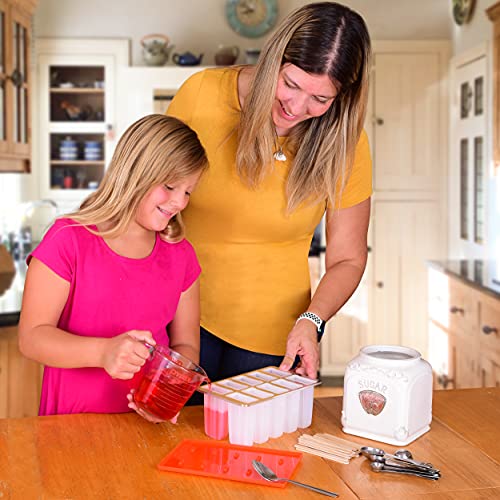 Norpro Frozen Ice Pop Maker with 24 Wooden Sticks, Red Pricepulse