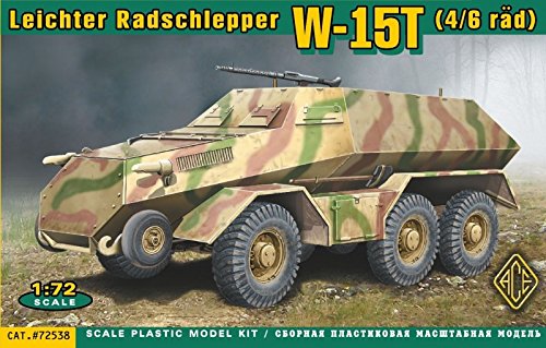 PLASTIC MODEL BUILDING ARMOR KIT LEICHTER RADSCHLEPPER W15T 1/72 ACE 72538