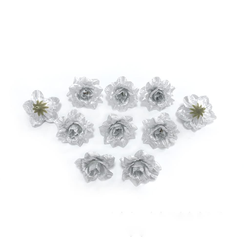 Pack of 10 Artificial Flowers Flower Heads Colourful Artificial Flowers Heads Flowers Roses Simulation Decoration Flower Head Artificial Flowers Artificial Flower Heads for DIY Crafts Wedding Party