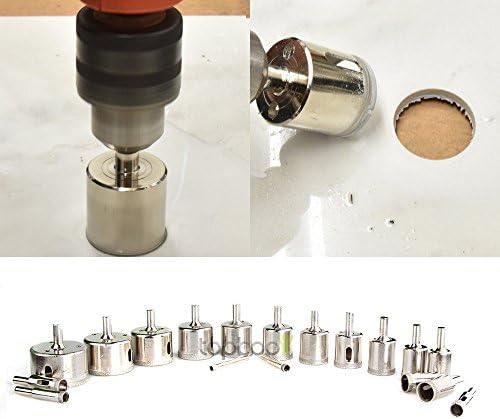 15pcs Diamond tool drill bit hole saw set for glass ceramic marble from 6-50mm