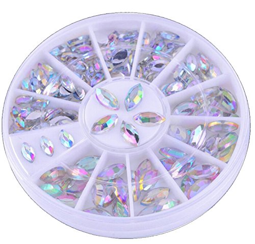 Xinliya DIY Nail Art Rhinestones Crystal Wheels Manicure 3D Nail Art Decorations (1 set) - Thumbnail 2