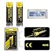 Bundle: 2Packs Nitecore NL147 14500 Li-ion Rechargeable Battery 750mAh 3.7V 2.8Wh CE ROHS Certification th EASTSHINE EB182 Battery Case