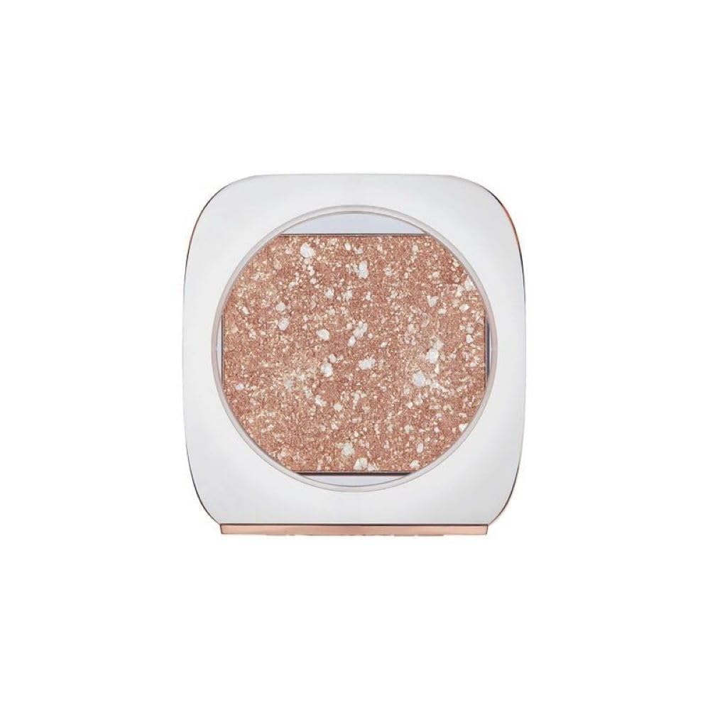 Photo 1 of FLOWER Beauty By Drew Barrymore Prismatic Highlighter Makeup - Cream to Powder Hybrid Highlighter - Ultra-Silky Powder Pignments - Natural Glow + Gold Flakes - Vegan + Gluten-Free (Solstice)