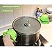 Silicone Heat Resistant Cooking Pinch Mitts, Mini Oven Mitts, Gloves, Cooking Pinch Grips, Pot Holder and potholder for kitchen, byTopshome(Green)