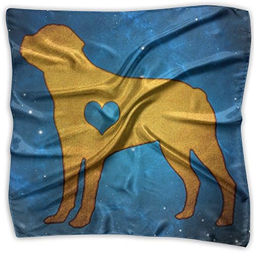 ROTTWEILER Dog Lover Vintage Durable Classic Women's Silky Scarf Square Cowboy Bandanas Single Pack