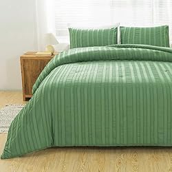 Andency Green Full Comforter Set, 3 Pieces Boho