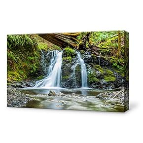 Canvas Wall Art for Living Room,Bedroom Home Artwork Paintings Waterfall Landscape Ready to Hang - 12x18 inches