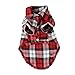 CXB1983(TM)Cute Pet Dog Puppy Clothes Shirt Size XS/S/M/L Blue Red Color (M, Red) by CXB1983(TM)