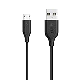 Anker PowerLine Micro USB ケーブル 【急速充電・高速データ転送対応】Galaxy Xperia Android各種 その他USB機器対応 (ブラック 0.9m)