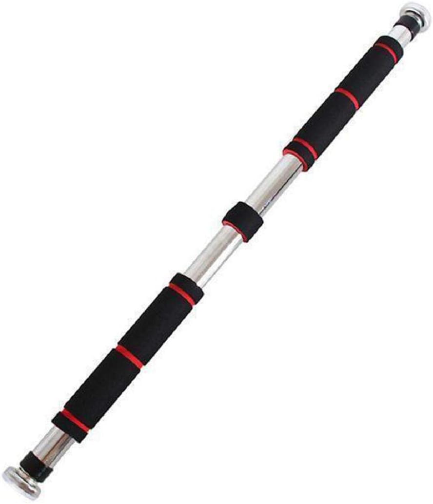 Boddenly Door Exercise Bar Without Screw Installation, Doorway Pull up Bar with Locking Mechanism, Doorway Pull Up Bar Chin Up Bar Upper Body Workout Bar for Home Gym Exercise Fitness (Black)