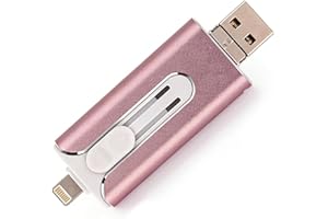 128G high-Speed 4-in-1 Flash Drive USB Interface is Suitable for Devices Such as iPhone, PC, iPad, etc., for transferring and