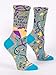 Blue Q Women's Funny Novelty Crazy Crew Socks with Sayings
