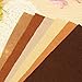 KINGSO Assorted Color Felt Fabric Sheets Patchwork Sewing DIY Craft 30x30cm Brown Series