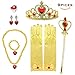 Princess Belle Gift Set 8Pieces Yellow Dress Up Christmas Party for Girls