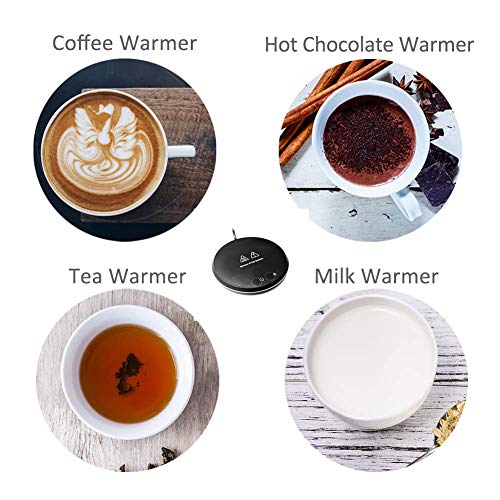 Mug Warmer For Desk, Coffee Cup Warmer For Desk Auto-Shut Off, 2020 EOPRO Coffee Warmer Milk Warmer, Home Office Desk Electric Hot Plates Beverage Warmer For Tea, Milk, Water