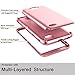 LG X Charge Case, LG Fiesta 2 Case, LG Fiesta LTE Case, AMENQ [Impact Resistant] Hybrid Heavy Duty Shockproof Protective Rugged Armor Case Cover for LG K10 Power/LG L63BL/ LG L64VL (Rose Gold