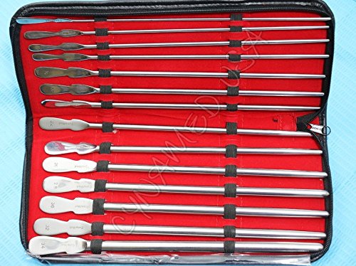 New German Stainless 14 Pieces Set Of Dittel Urethral Sounds Gynecology Surgical-A+ QUALITY