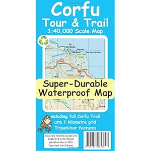 Brawn, D: Corfu Tour & Trail Super-Durable Map Landkaart – 8 april 2019
