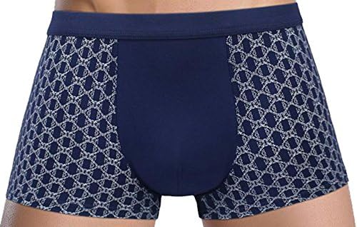 gmgm Mens Comfort Print 5 Pack Breathable Modern Boxer Briefs dark blue M
