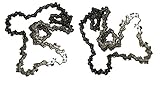 Forester Chainsaw Replacement Chain Chicago 68862 Pole Saw 8 Inch Fits Saws 3/8inch LP Pitch .050gauge 33DL 2 Pack