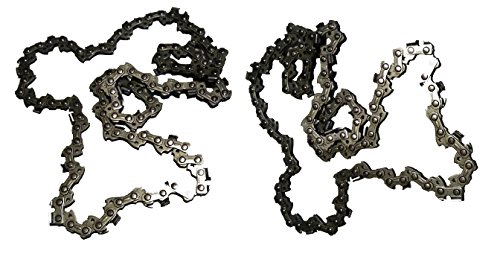 Forester Chainsaw Replacement Chain Chicago 68862 Pole Saw 8 Inch Fits Saws 3/8inch LP Pitch .050gauge 33DL 2 Pack