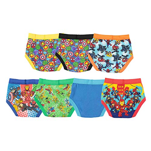 Marvel Boys Spiderman and Super Friends 100 Combed Cotton 5PK Boxer