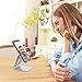Aodh Phone Stand, Z1 Cell Phone Stand Holder, Cradle, Desktop Dock Accessories Compatible with iPhone XR XS X 8 7 6s 6 and Plus, 5s 5, Samsung, LG, and All Smartphones (Silver)