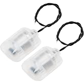 uxcell Vibration Motors DC 12V 4000RPM Massager Vibrating Motor with White Shell 58x44x30mm 2Pcs