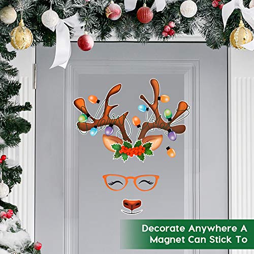 DFantiX Reindeer Refrigerator Set of 20, Cute Fun Holiday